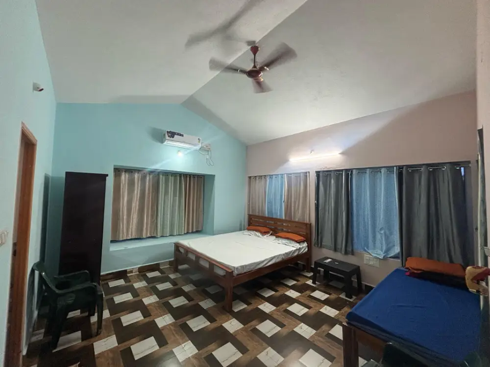 Cozy interior with comfortable furnishing